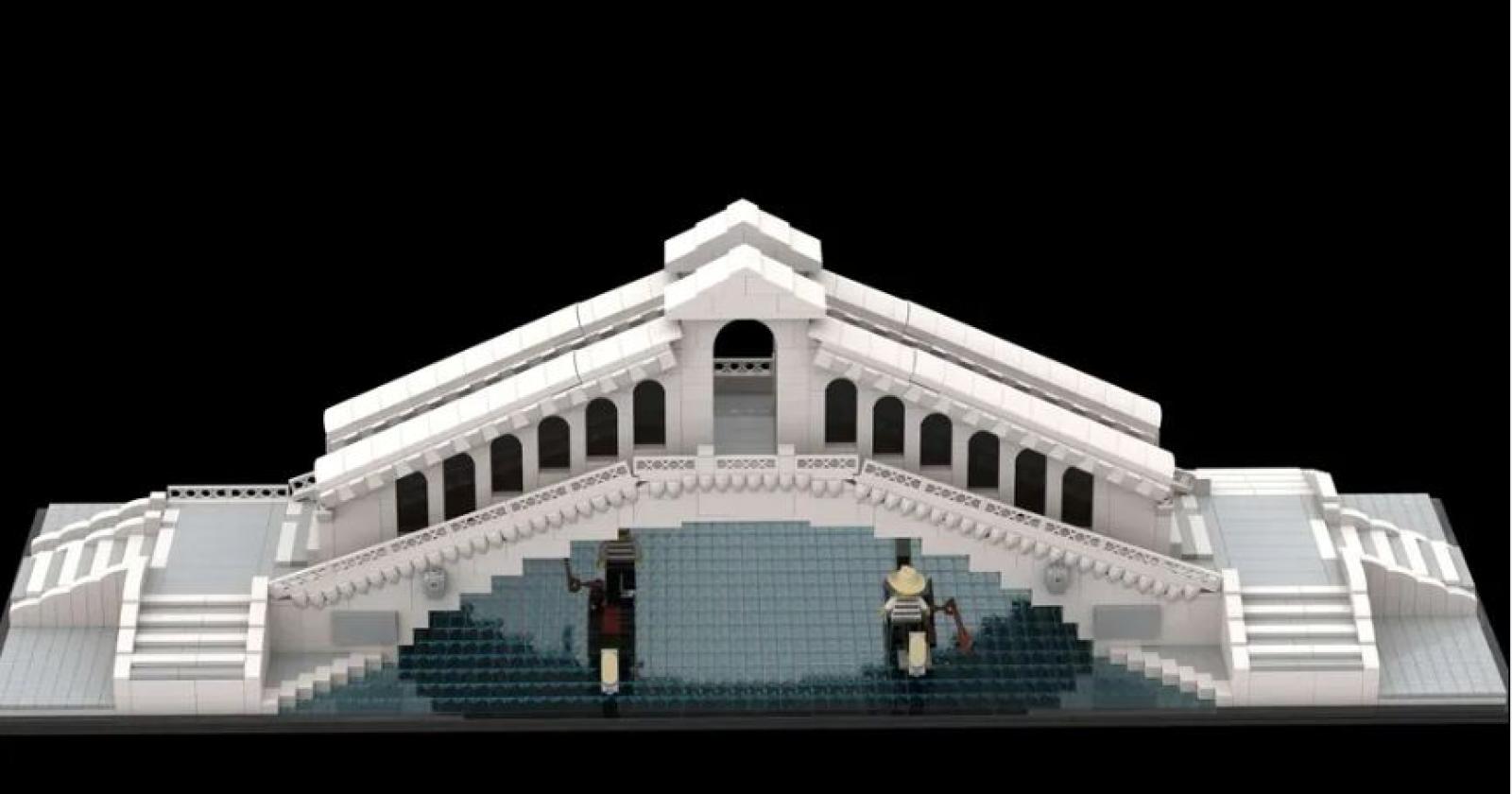 Il Ponte di Rialto con i Lego, l'idea di un 20enne