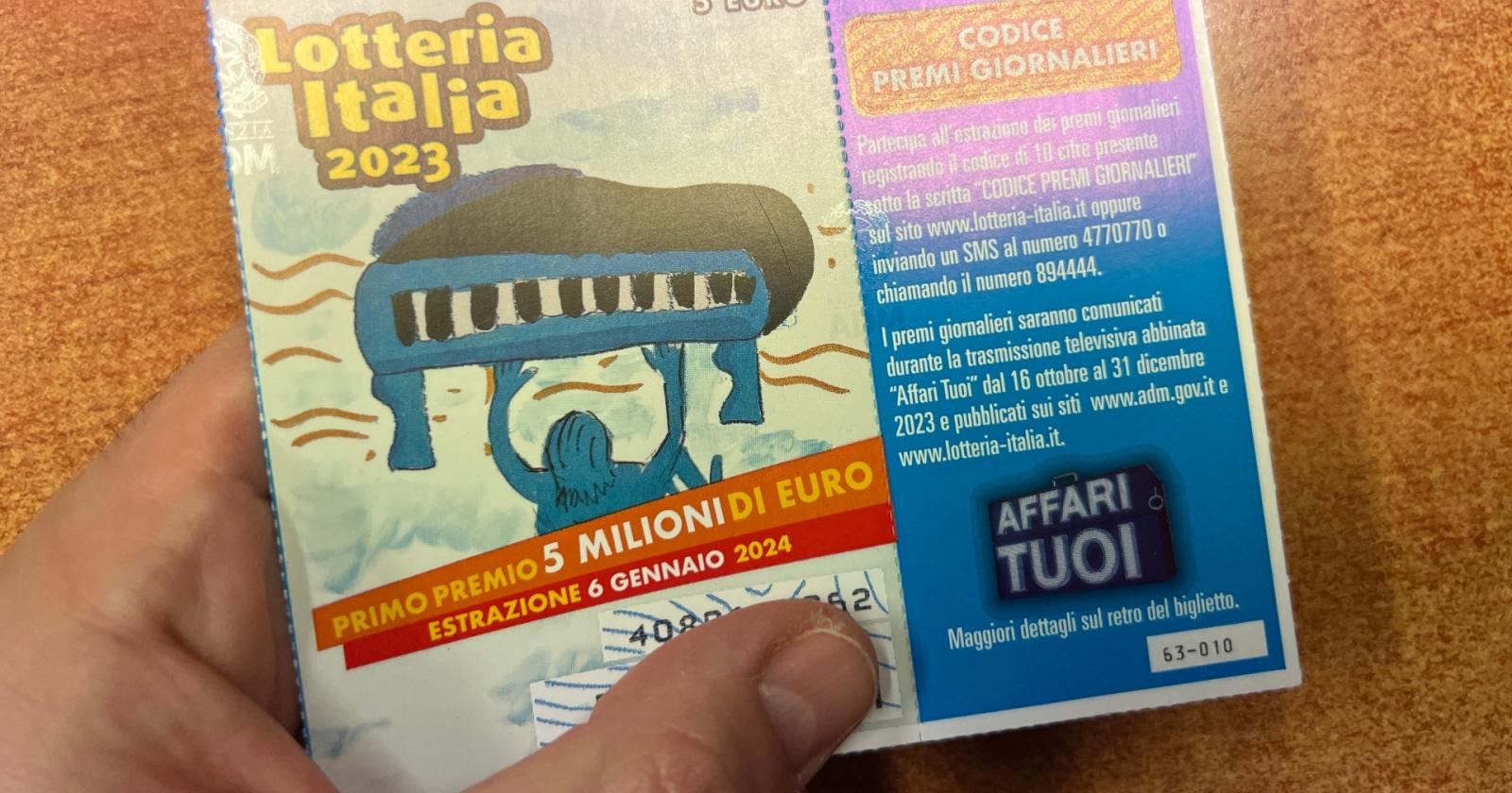 Lotteria Italia, solo le briciole in Veneto