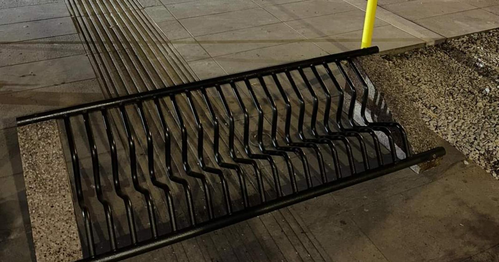 Una rastrelliera pericolosa