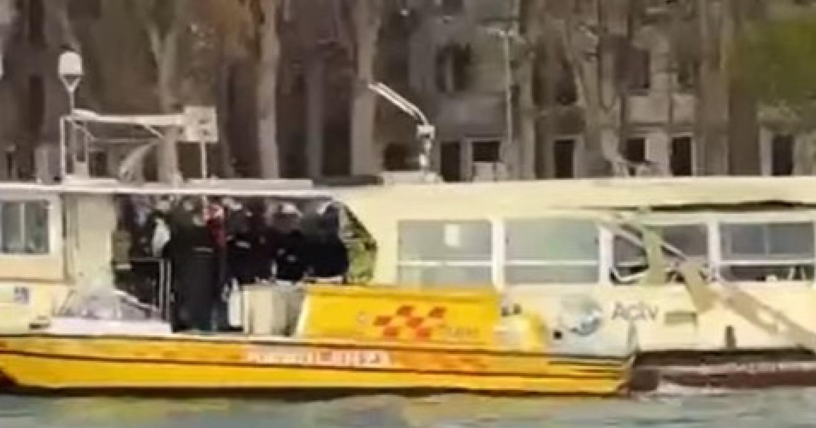 Incidente tra un vaporetto e un lancione granturismo, 7i feriti
