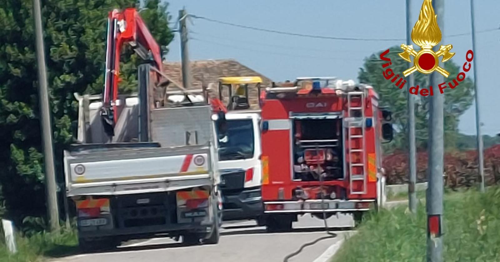 Danni alla condotta del gas, paura a Cavarzere