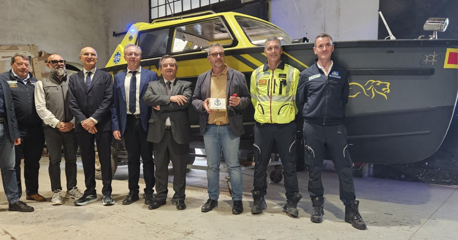 Presentata l’“Idromedica”: la prima automedica su acqua per i soccorsi in laguna