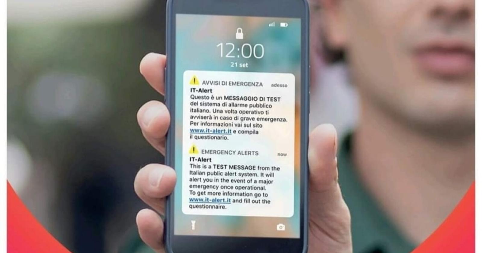 It Alert, giovedì un nuovo test