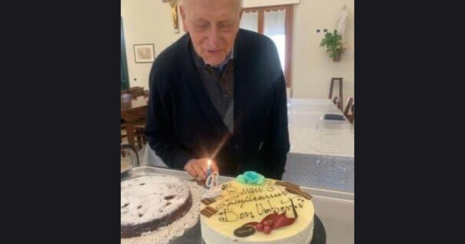 Don Umberto Pavan compie 96 anni: 