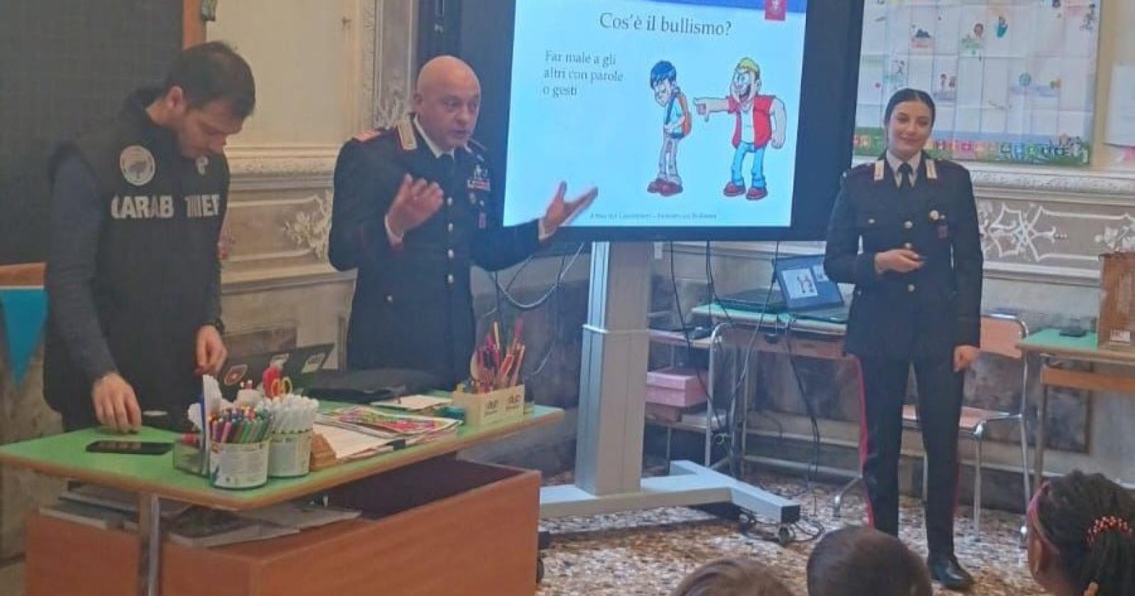 Bullismo e rischi del web, i Carabinieri incontrano studenti e genitori 