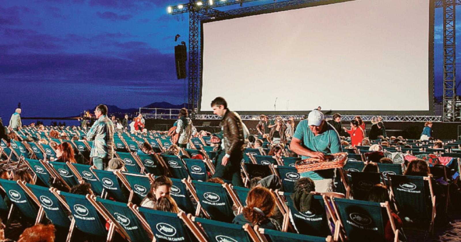 Il grande cinema è in spiaggia