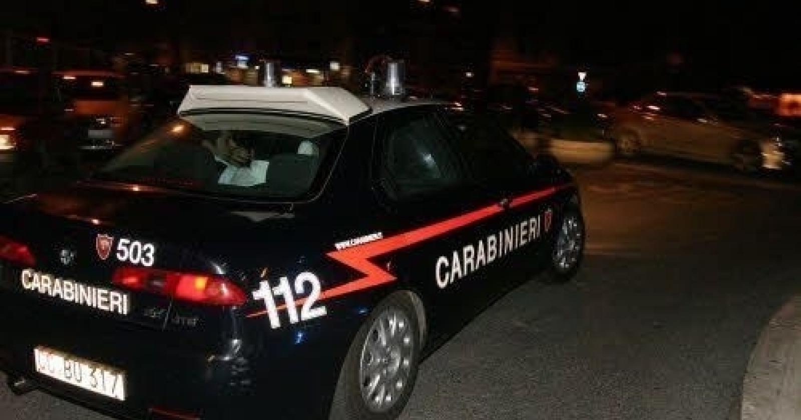 Rissa nella notte, arrivano i Carabinieri
