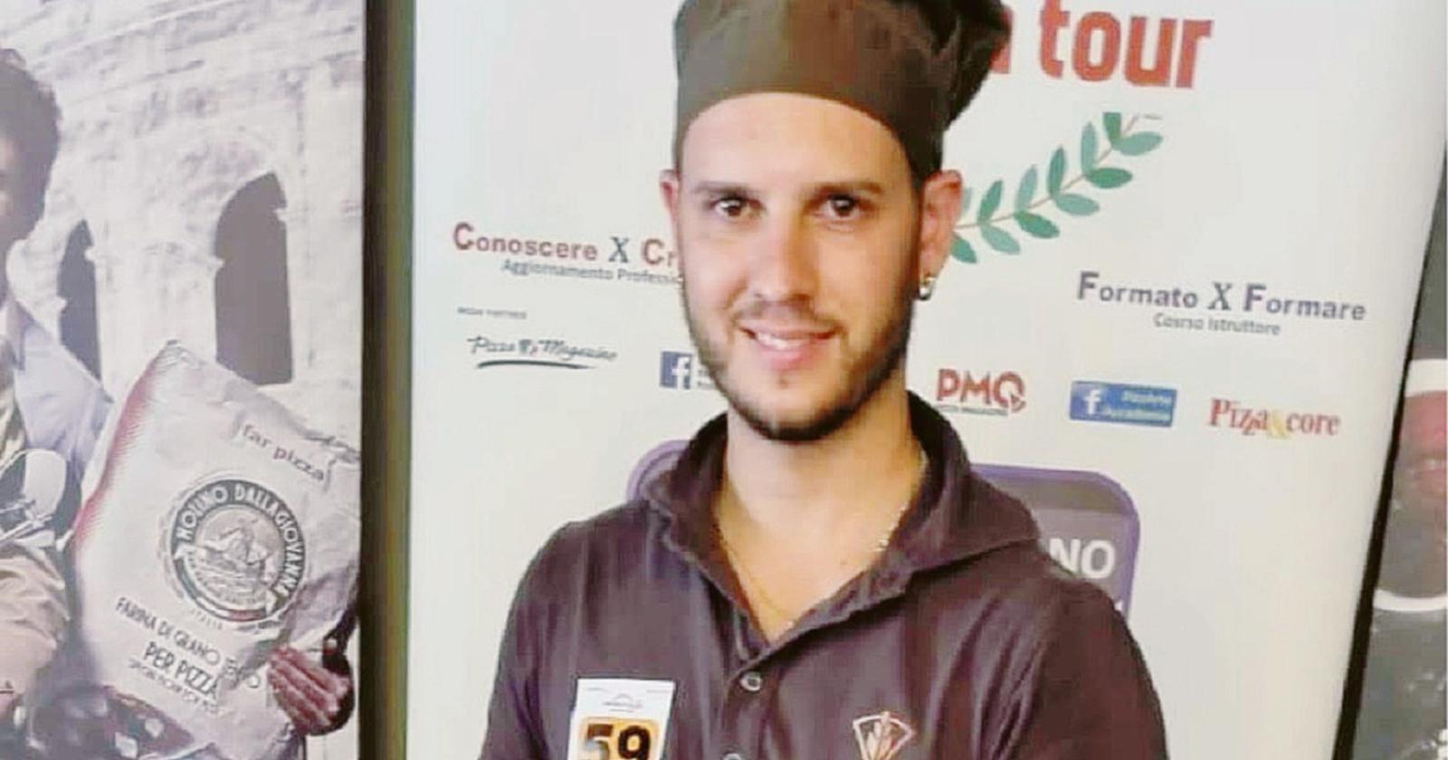 Mirko bis, campione di pizza in pala