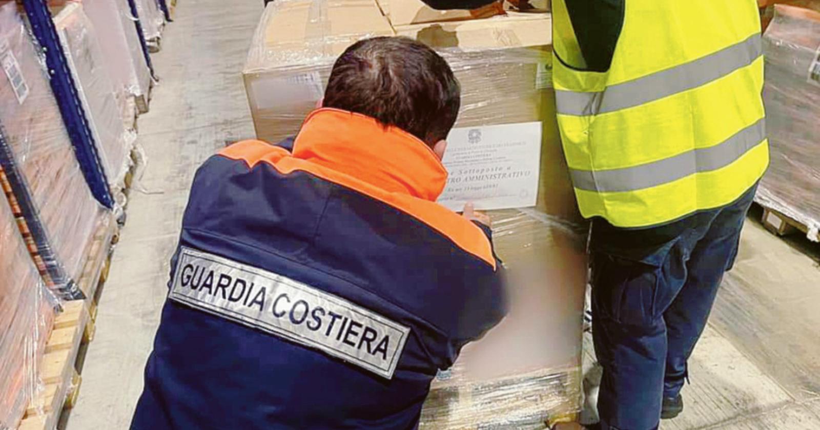 Maxi operazione della Guardia Costiera sequestrate 858 tonnellate di pesce
