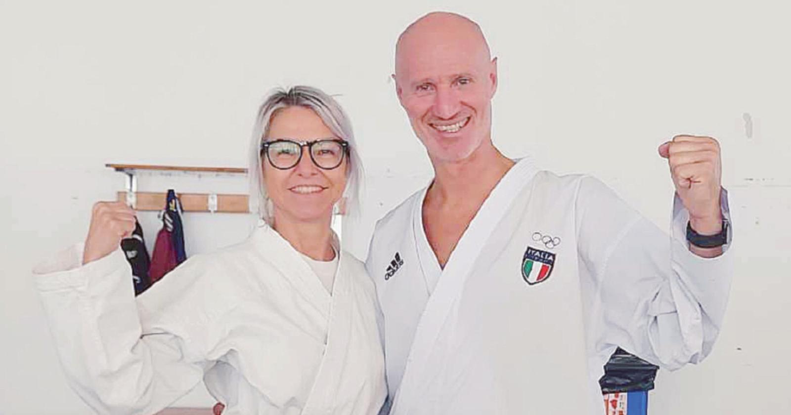 Michela Folli è maestro di karate