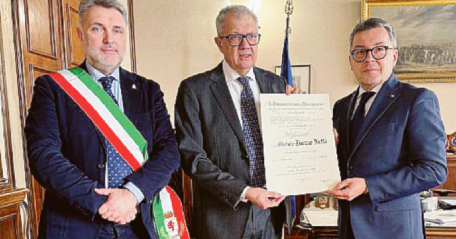L’ex comandante diventa Cavaliere