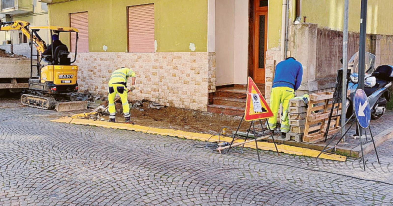 I marciapiedi ora risplendono