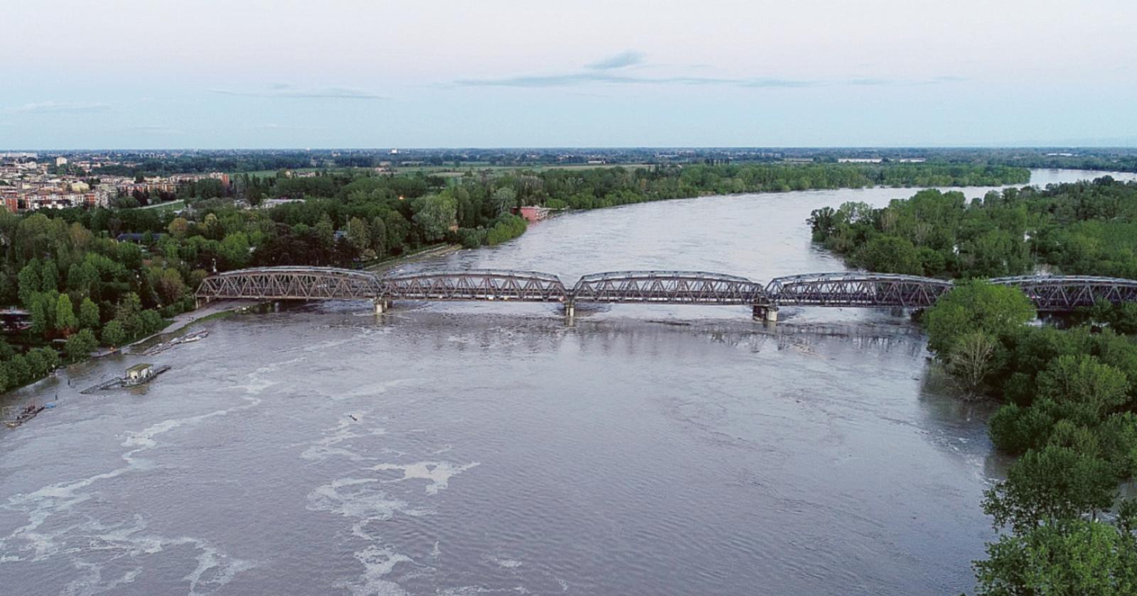 Emergenza idraulica sul fiume Po: scatta il preallarme in Veneto