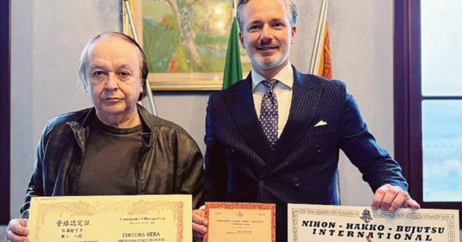 Munari diventa cintura nera