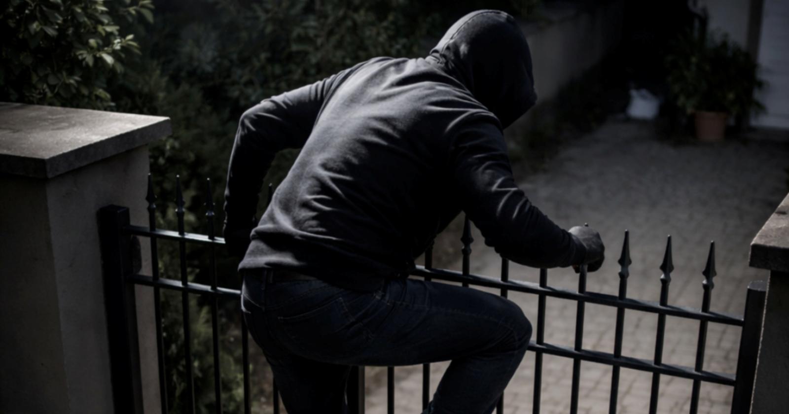 Nel cortile con attrezzi da scasso