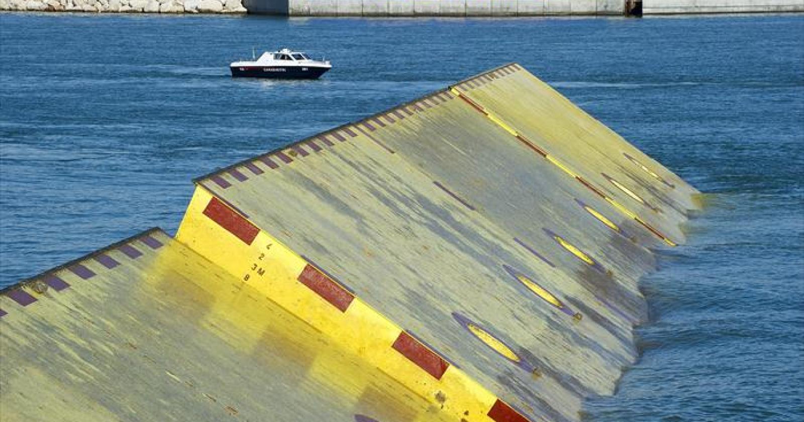 Mose, prove di sollevamento a Chioggia