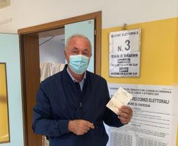 Tiozzo (Pd), uno dei primi a votare alle Gregorutti