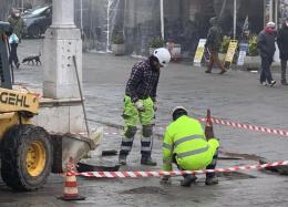 Sistemati i masegni in Corso del Popolo