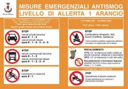 Smog, allerta "arancio" in città: scattano i divieti