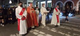 Il vescovo Dianin tra i fedeli per la Santa Pasqua