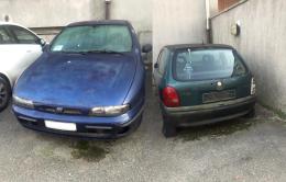 Auto abbandonate da anni nel parcheggio
