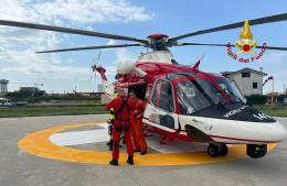 Il giovane ritrovato dopo 9 ore in mare, trasportato a Chioggia