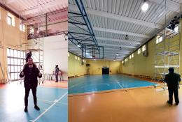 Nuova illuminazione in palestra