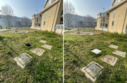 Tombini pericolosi e degrado, intervento lampo