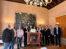 Corazzari riceve a palazzo Balbi una delegazione brasiliana