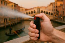 Borseggiatore scoperto si difende con lo spray al peperoncino