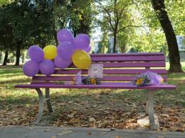 Endometriosi e fibromialgia, inaugurate a Mestre le panchine gialla e lilla 