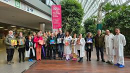 “No alla violenza sulle donne”: il messaggio colorato dell’Ospedale dell’Angelo