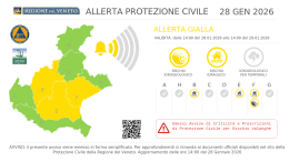 Maltempo, allerta gialla in Veneto