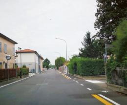 Via Marconi, percorso protetto per i pedoni