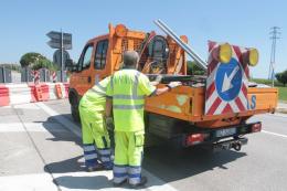 Romea, ancora lavori sul ponte sul Brenta