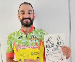 Sandro, pellegrino in bici per 700 km