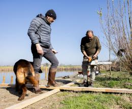Un nuovo pontile su Gorgo Lezze