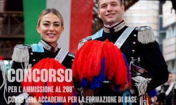 Carabinieri, al via il concorso per 65 Allievi Ufficiali
