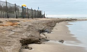 La spiaggia scompare ancora