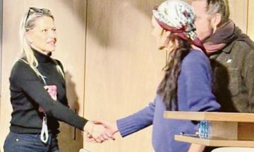 Valeria Golino sul set di Chioggia